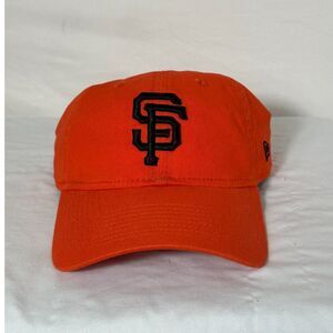 New Era 9Twenty San Francisco Giants Orange Black Adjustable Baseball Hat MLB